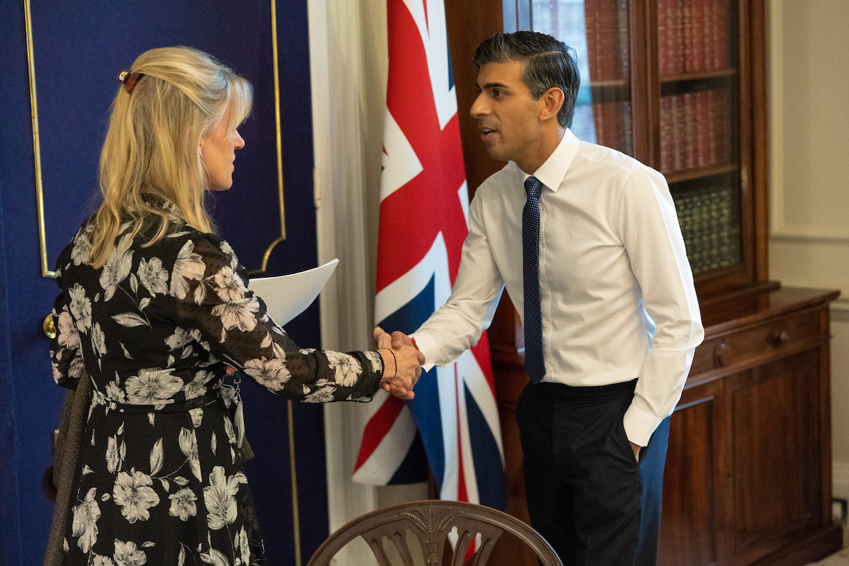 Minette Batters and Rishi Sunak (Copyright: No.10 Downing Street)